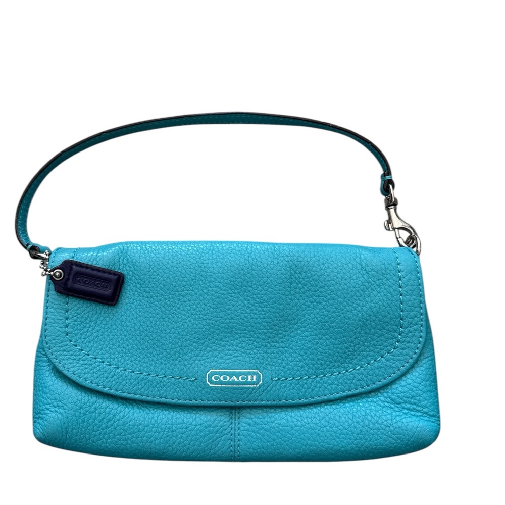 Coach Turquoise Leather Shoulder Bag